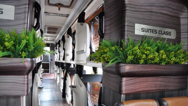 Bus social distancing dan suite class PO Handoyo
