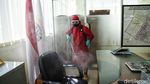 Kantor Kecamatan Kelapa Gading Disemprot Disinfektan
