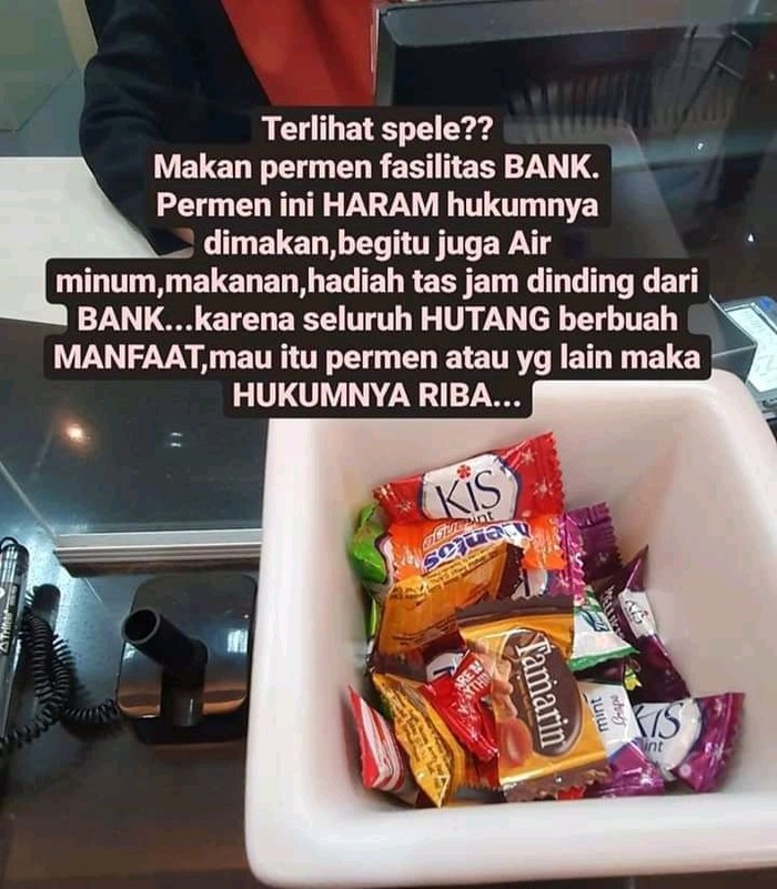 Hukum makan perman suguhan dari Bank