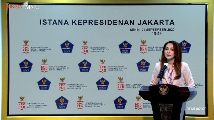 Juru Bicara Satgas Penanganan COVID-19, dr. Reisa Broto Asmoro (YouTube Sekretariat Presiden)