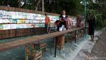 Pinggiran Sungai di Bantul Jadi Lokasi Pameran Lukisan Anak-anak