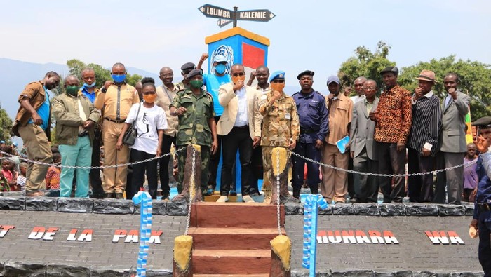 Satgas TNI Resmikan Monument of Peace di Republik Demokratik Kongo