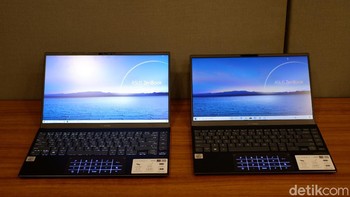 Asus merilis dua laptop dari seri ZenBook Classic terbaru, yaitu ZenBook 13 dan ZenBook 14 (Foto: Adi Fida Rahman/detikINET)