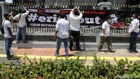 Aksi dilakukan mulai dari kantor BUMN hingga Jiwasraya.
