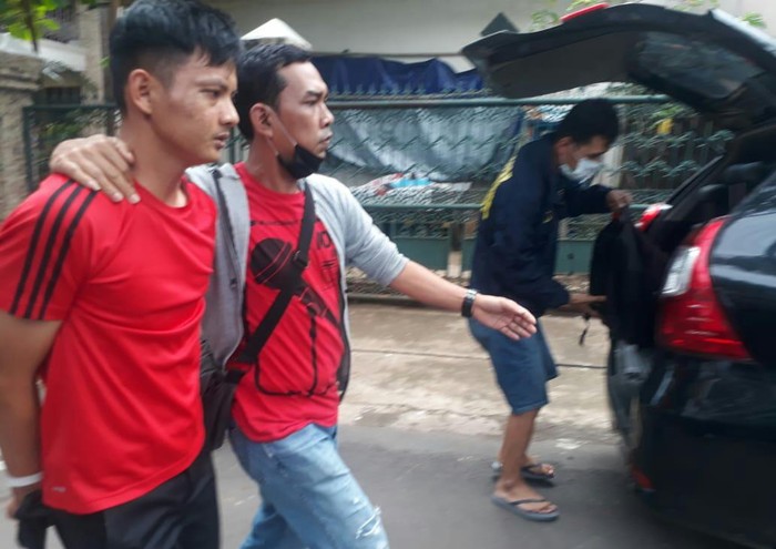 Anggota DPRD Palembang F-Golkar Doni saat diamankan BNN (dok. Istimewa)