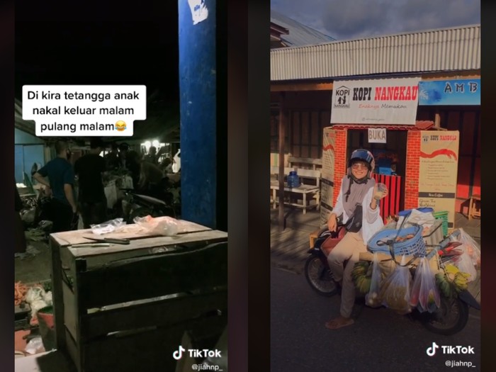 Bantu ibu jualan sayur dan kue keliling