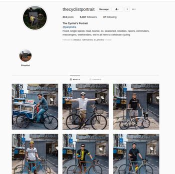 Fotografer Panji Indra Jepret Pesepeda Lewat The Cyclist's Potrait