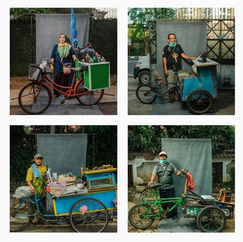 Fotografer Panji Indra Jepret Pesepeda Lewat The Cyclist's Potrait