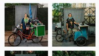 Termasuk pesepeda jalanan yang puluhan tahun mengayuh sepeda untuk bekerja dan berjuang mencari nafkah.  Foto: thecyclistportrait, Panji Indra/ Instagram