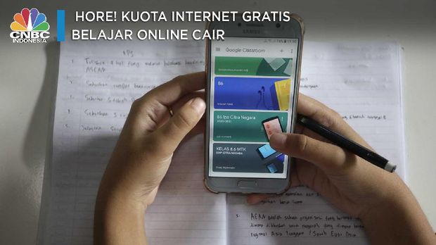Hore! Kuota Internet Gratis Belajar Online Cair