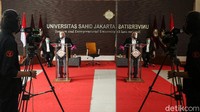 Pandemi COVID-19 membuat Universitas Sahid harus menggelar orientasi mahasiswa baru secara daring, Selasa (22/9/2020). Hal itu dilakukan untuk mencegah penyebaran COVID-19.