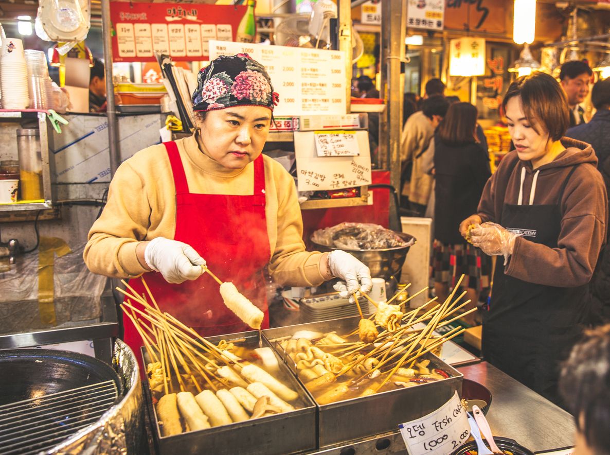 Kuliner di Pasar Gwangjang Korea