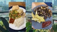 Di hari ke-9, pada 11 September 2020 Meira mulai membeli timbangan dapur untuk menimbang asupan protein harian. Ia terlihat makan siang dengan olahan ikan dori dan makan malam tenderloin seberat 87 gram. Foto: Instagram meiraanastasia