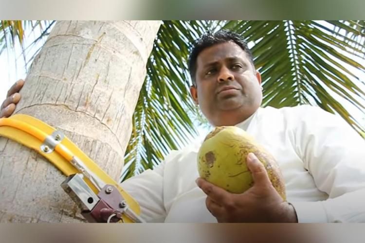 Menteri di Sri Lanka Ini Viral Usai Gelar Jumpa Pers di Atas Pohon Kelapa