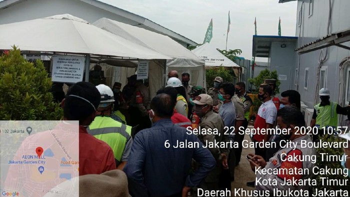 Proyek Gedung di Cakung Disegel Lantaran 8 Pekerja Positif Corona