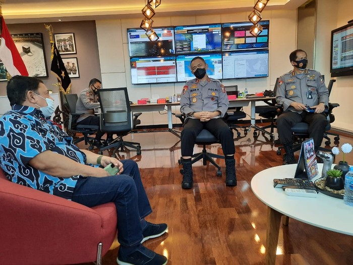 Mappilu PWI bertemu Asops Kapolri, Irjen Imam Sugianto, di Mabes Polri, Jakarta Selatan, Selasa (22/9/2020).