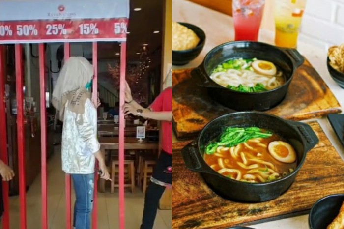 Resto ramen beri diskon dengan cara unik