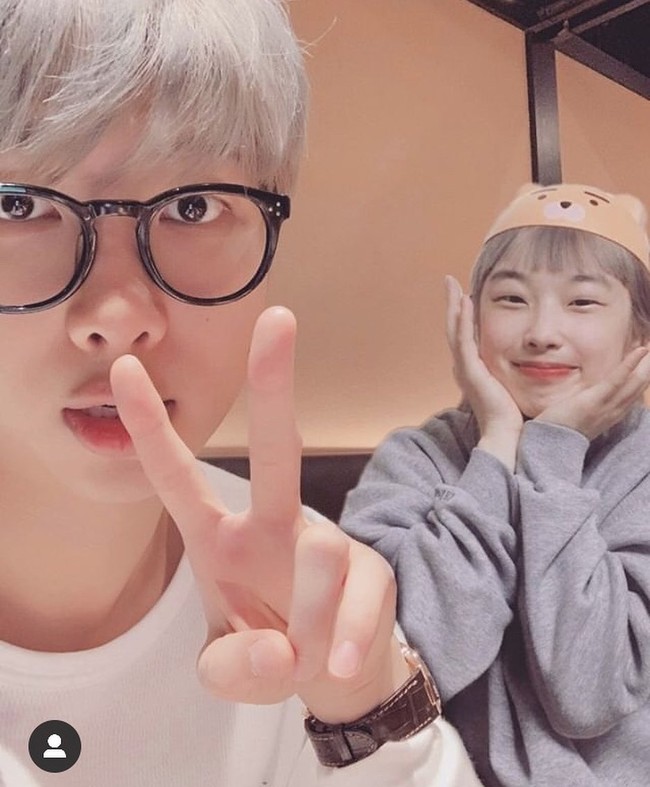 Banyak penggemar BTS yang merasa jika Seo Ji Yeon punya kemiripan dengan idola mereka. Beberapa fans pun kerap mengedit foto mereka seperti ini. Foto: Instagram @jiyeon.s_0