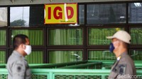 Saat ini ruang IGD dijaga ketat oleh Satpol PP.