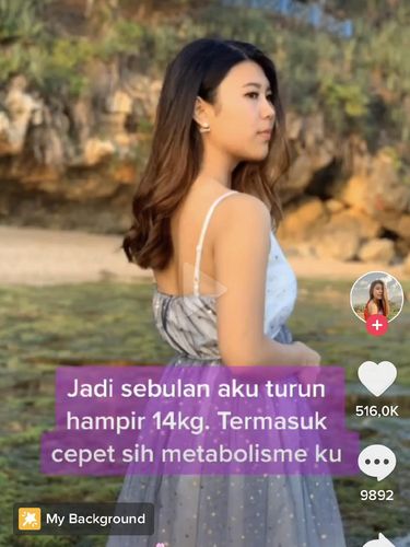 Perubahan bentuk tubuh Vanessa