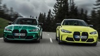 BMW M3 sedan (hijau) dan M4 Coupe (kuning) kali ini bakal berbeda dibandingkan dengan generasi sebelumnya.  Foto: Pool (autocar)