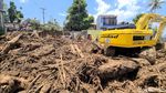 Gelondongan Kayu Besar di Lokasi Banjir Bandang Cicurug, Darimana?