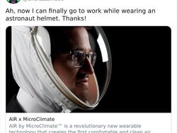 Helm Ini Dirancang Cegah Corona, Respon Netizen Bikin Ngakak