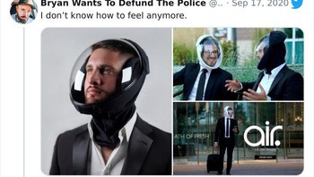 Helm ini pun menuai beragam tanggapan yang lucu dan kocak. Seperti komentar ini Apakah kita sedang di Mars? Foto: MicroClimate