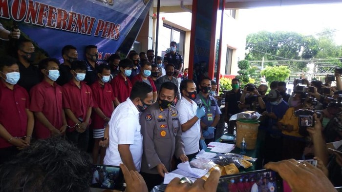 Konferensi pers di Polda Sumut (Datuk Haris-detikcom)