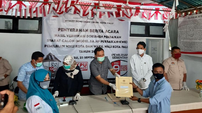 KPU Kota Palu menetapkan empat paslon menjadi peserta Pilwakot Palu