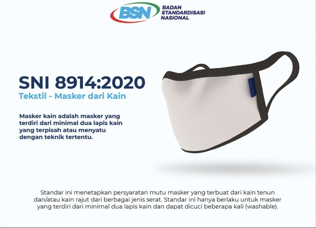 Bukan Scuba Ini Masker Kain Standar Sni Buat Lawan Covid 19