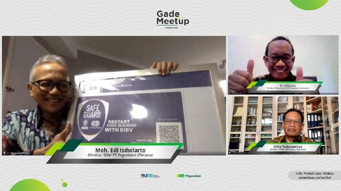 Pegadaian Raih Rekomendasi dari WHO PT Pegadaian (Persero) memperolah label SIBV Safe Guard, sebuah label yang mengacu pada praktik global yang telah direkomendasikan Organisasi Kesehatan Dunia (WHO).