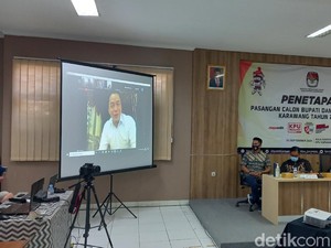 Masuk Zona Merah, Penetapan Paslon Pilbup Karawang Digelar Virtual