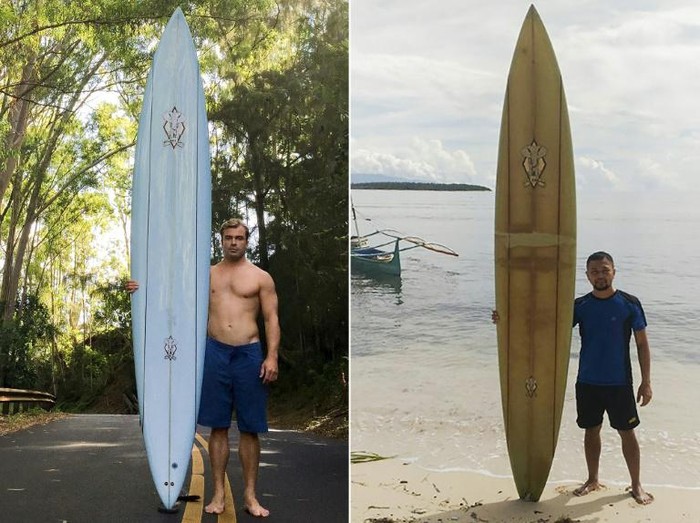 Seorang peselancar bernama Doug Falter kehilangan papannya di Waimea Bay, Hawaii pada tahun 2018. Saat itu dia berharap ada nelayan setempat yang mengambilnya.

Namun setelah dua tahun, Doug menemukan kembali papan selancar yang sudah dia anggap hilang. Bahkan, papan yang hilang tersebut telah terombang-ambing di pantai sejauh 8.000 kilometer dari Hawaii.