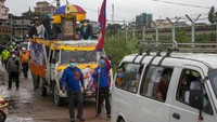 Jenazah Ang Rita telah dipindahkan ke sebuah biara di Kathmandu dan akan dikremasi. AP Photo/Niranjan Shrestha  