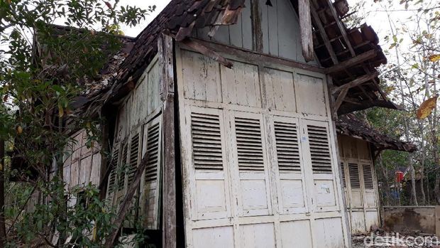 Rumah tua di tengah kebun jati di Gunungkidul yang viral, Rabu (23/9/2020).