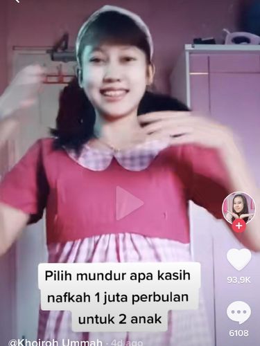 Khoiroh Ummah yang curhat di TikTok