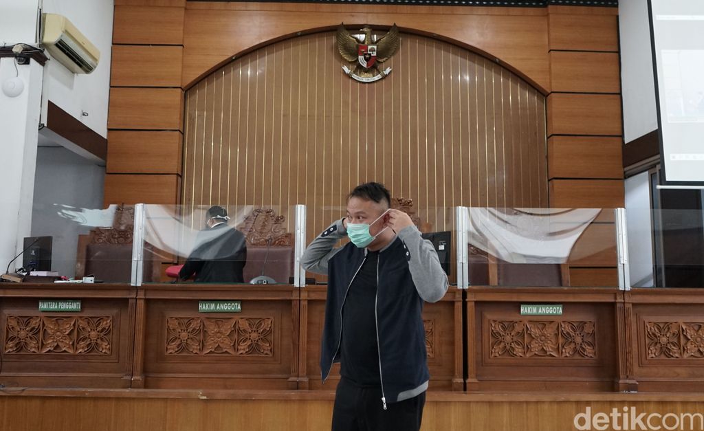 Vicky Prasetyo saat ditemui di persidangan di Pengadilan Negeri Jakarta Selatan.