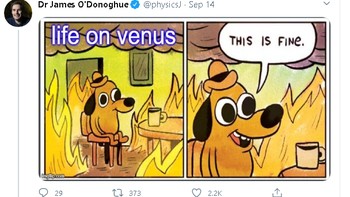 Memang Venus paling dekat dengan Matahari sih, mungkin yang bisa tinggal di sana adalah orang-orang yang paling tahan panas! Foto: Twitter/@physicsJ