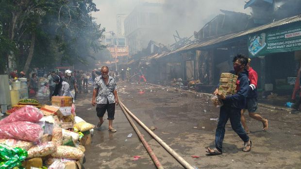Kebakaran Pasar Cempaka Putih, Kamis (24/9/2020)