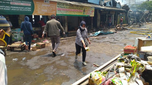 Kebakaran Pasar Cempaka Putih, Kamis (24/9/2020)