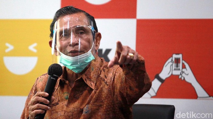 Dewan Pengawas KPK memberi keterangan pers terkait pelanggaran kode etik Ketua KPK Firli Bahuri. Seperti diketahui Firli Bahuri divonis melanggar kode etik.