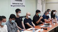 Tujuan kebijakan pemerintah ini adalah untuk menyingkirkan para pembuat onar yang menyamar sebagai jurnalis, yang menurut mereka mengganggu tindakan polisi terhadap pengunjuk rasa. AP Photo/Vincent Yu  