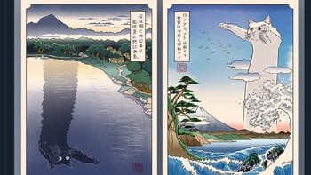 Bahkan Longcat juga memiliki musuh abadi berupa kucing berwarna hitam bernama Tacgnol. Foto: Twitter