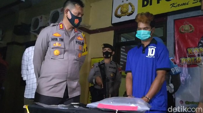 Pelaku pembunuhan yang mayat korban ditemukan di Sungai Welo, Kabupaten Pekalongan, Kamis (24/9/2020).