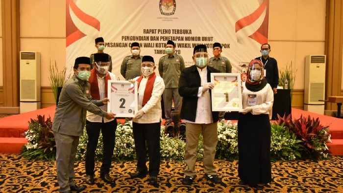 Pengambilan nomor urut Paslon Wali Kota Depok