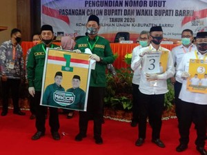 Ini Nomor Urut 3 Paslon Pilkada Barru Sulsel