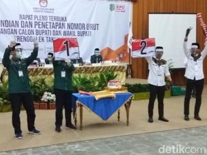 Ini Hasil Undian Nomor Urut Paslon Peserta Pilkada Trenggalek