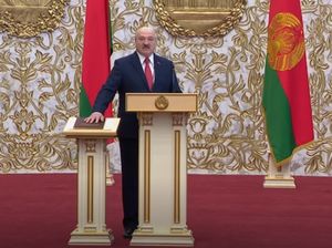 Video Presiden Belarus Dilantik Diam-diam yang Tuai Protes