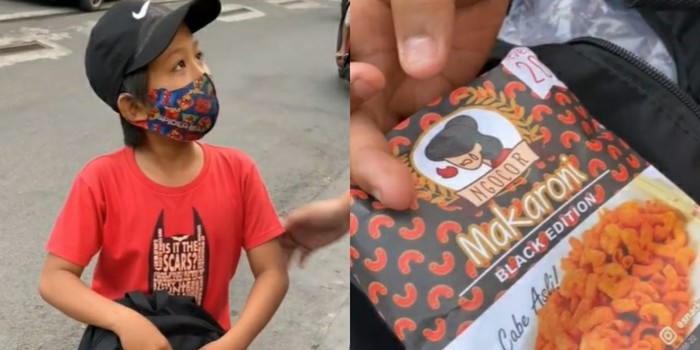 Salut! Satria Ikhlas Jadi Penjual Makaroni Demi Bantu Orang Tua